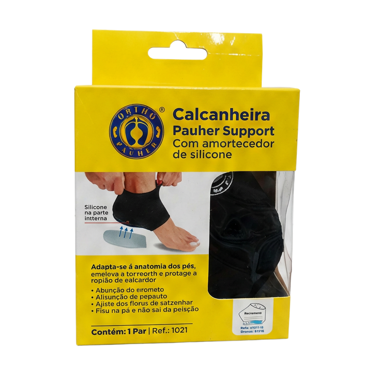 Calcanheira Pauher Support com Amortecedor de Silicone