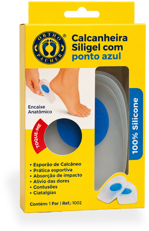 Calcanheira Siligel com Ponto Azul