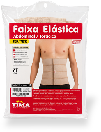 Faixa Elástica Abdominal / Torácica